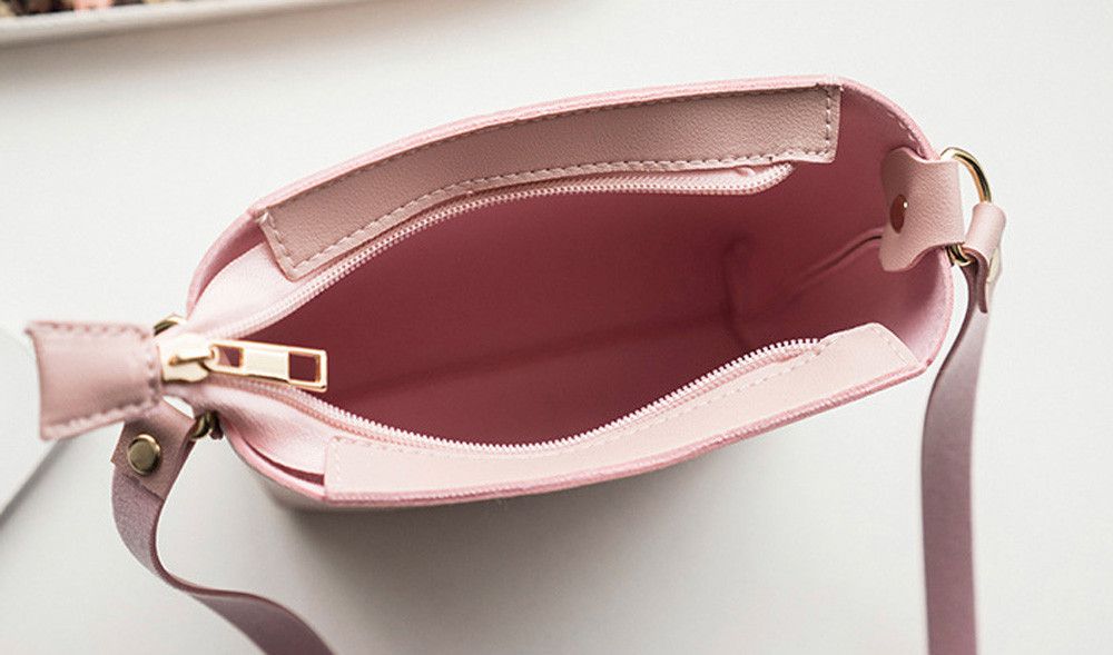 Soft Leather Women Bag Set Luxury Brand Fashion Designer Female Shoulder Bag