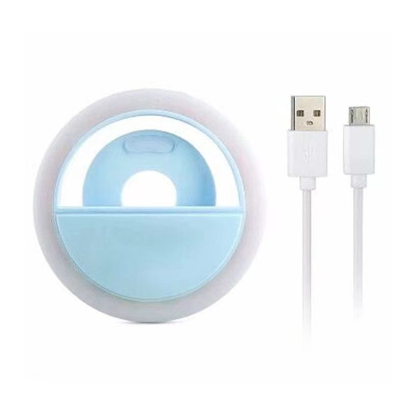 LED ring mobile phone fill light beauty light video fill lightblue (colour
