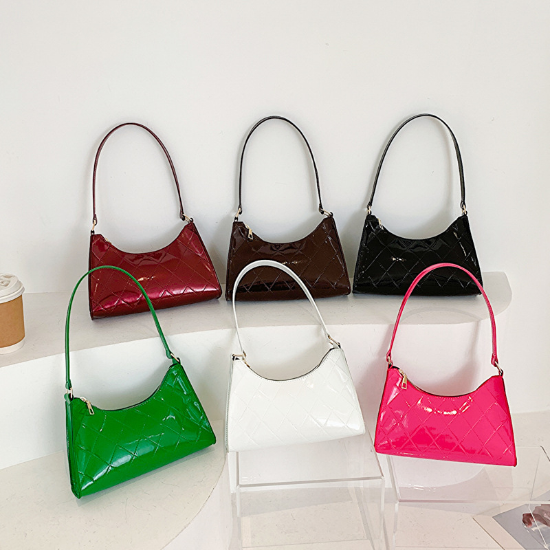 369-36959 Fashion Pure Color Portable One-shoulder Women Hand Bags Handbags