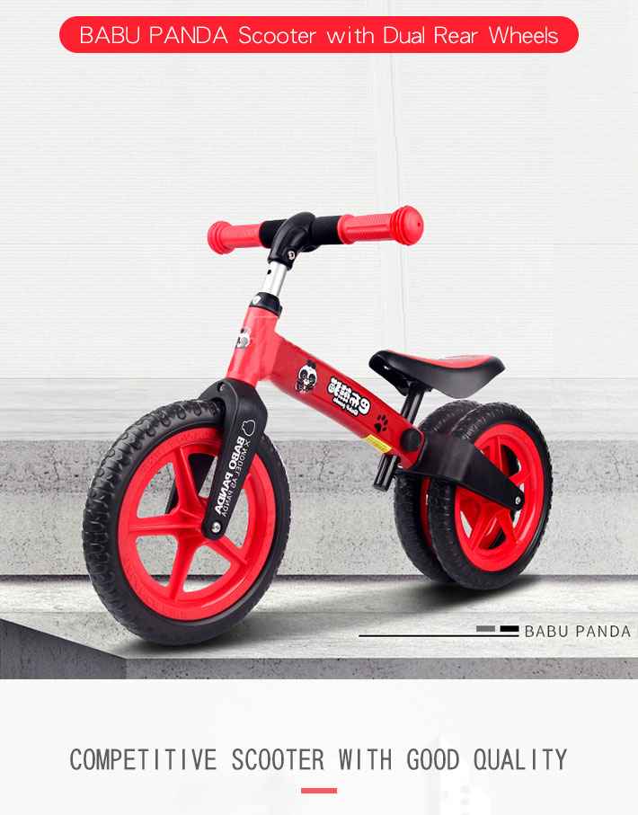 Babo Panda Children Dual Rear Wheels Scooters Adjustable Height BBP004 