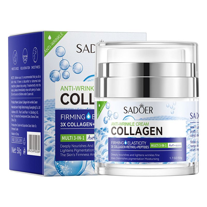 SADOER Collagen Moisturizing Anti-Wrinkle Cream Hydrating Skin Rejuvenating Firming Cream