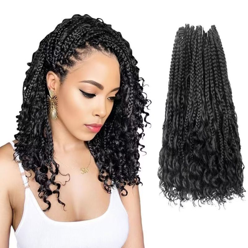 Wig 14In Braiding Hair Goddess Box Crochet Hair for Black Women