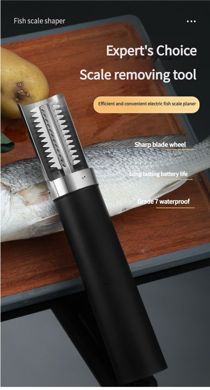 Household electric fish scale scraper handheld rechargeable fish scale scraper commercial fully automatic fish killing and descaling device