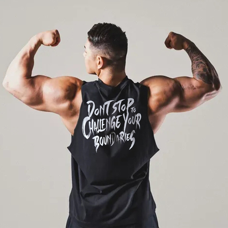 Summer Fitness Sports Sleeveless T-Shirt Loose Breathable Training Basketball Tank Tops Men T-shirt