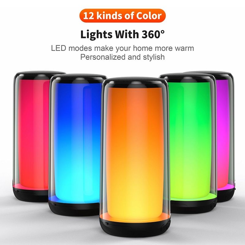 Bluetooth Speaker Colorful LED Light Wireless Mini Mini Portable Outdoor Courtyard Party Atmosphere Speaker