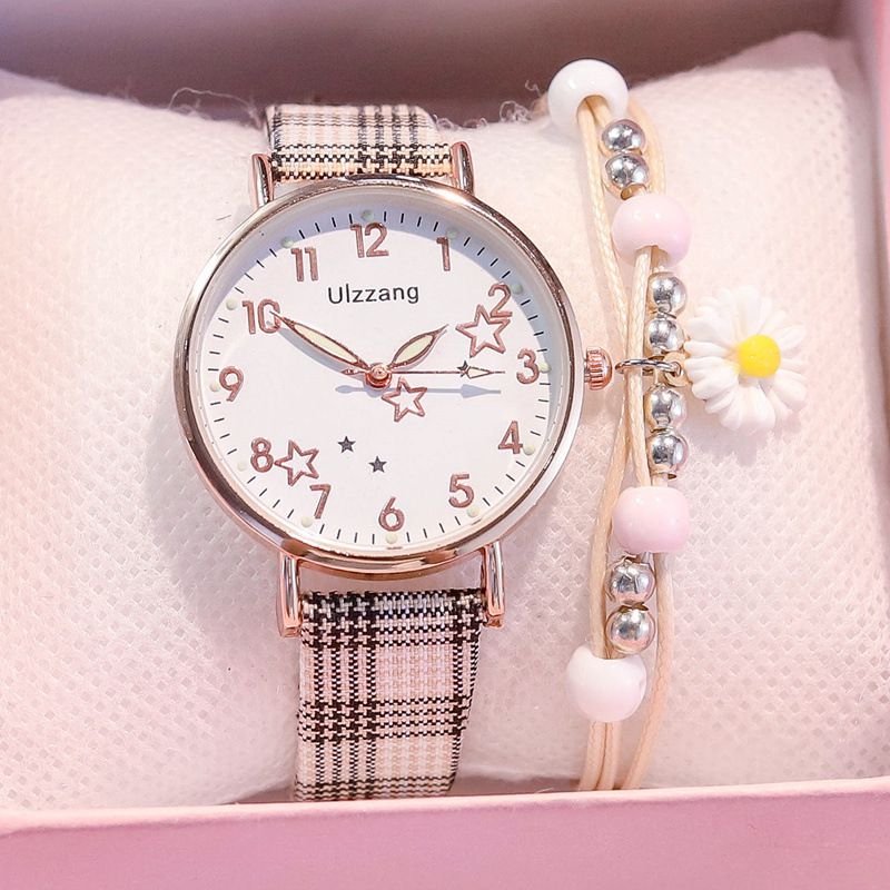 Women's Fashion Casual Round Watch Not Waterproof Quartz Watch