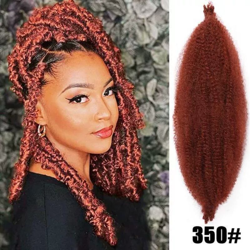 24inch Afro kinky curly marley braid hair Chemical fiber crochet hair, hand torn wig CRRSHOP free shipping wigs Beauty Care Hair Dressing
