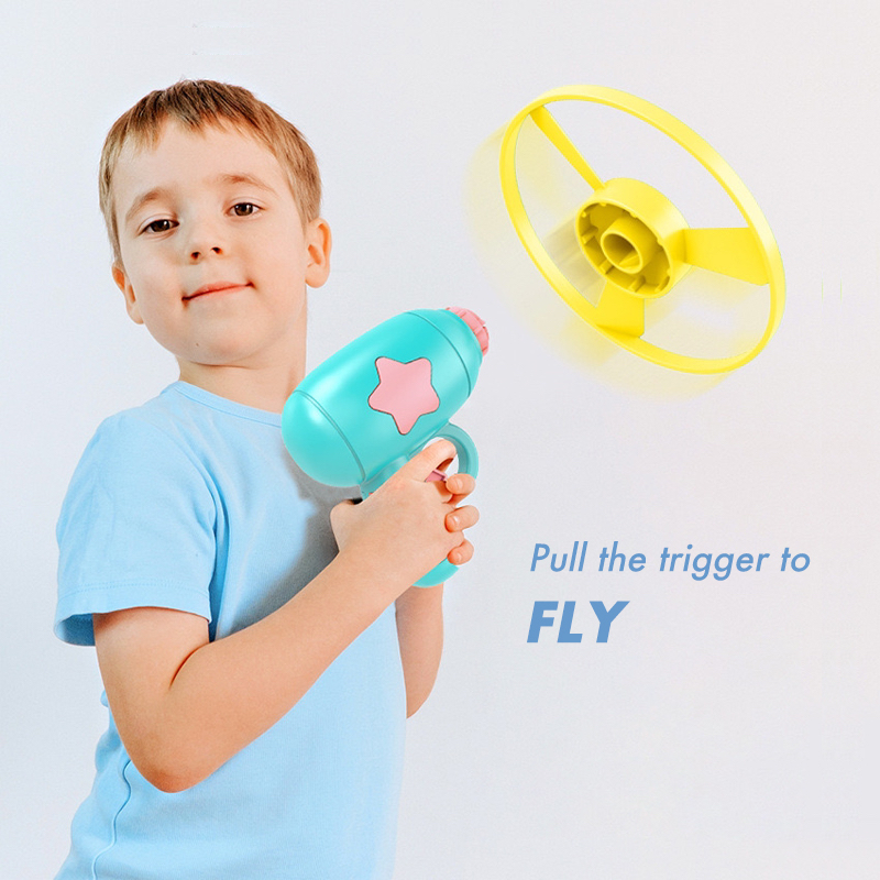 Toy for Kids, Flying Saucers, Frisbee Kit, Spinning Tops, Combo Pack, UFO, Boomerang, Gift for Boys, Girls, with Sparkling Lights, 7 in 1 Set