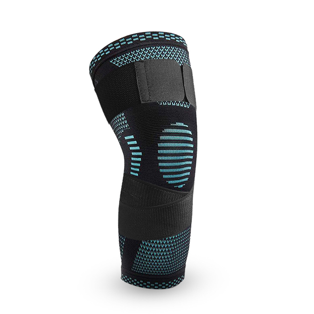 HJ025 1PCS Compression Knee Pads Support Sleeve Protector Elastic Kneepad Brace Spring Support Volleyball Running Silicone Pad