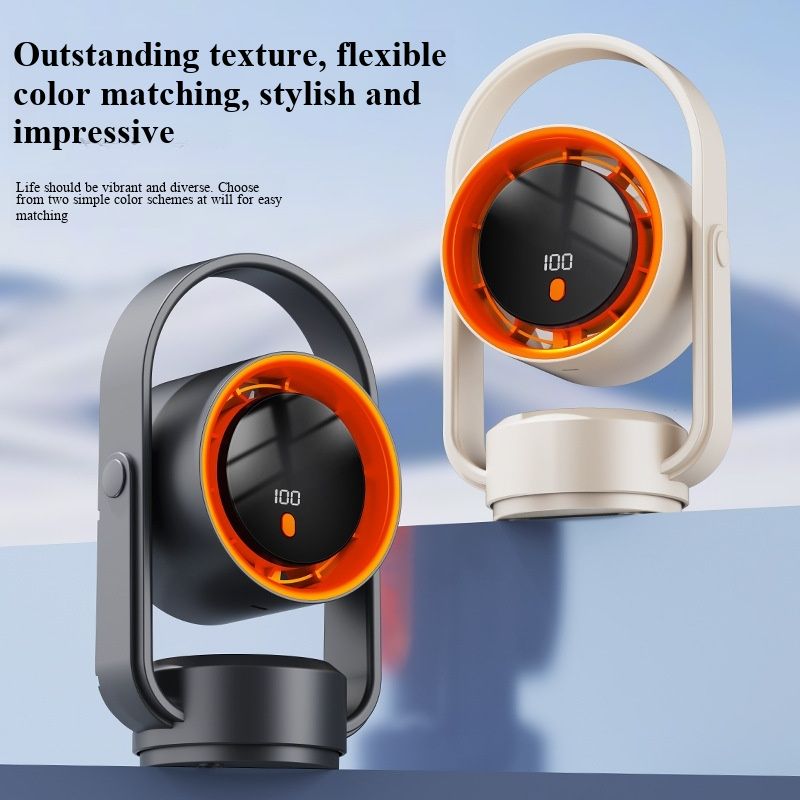 Trending Multifunctional Oscillating Fan USB Charging Bladeless Air Circulator Quiet Desktop Fan for Home Office