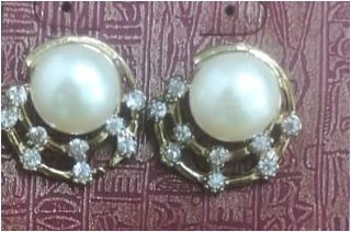 Diamond Earrings Gemstone Garnet Stud Earring Jewelry -Wedding  Earring for Women
