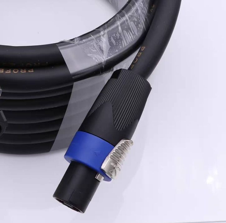 2Pcs High-Quality Speakon 4 Pin Male Plug Compatible Audio Cable Microphone Plug Connector