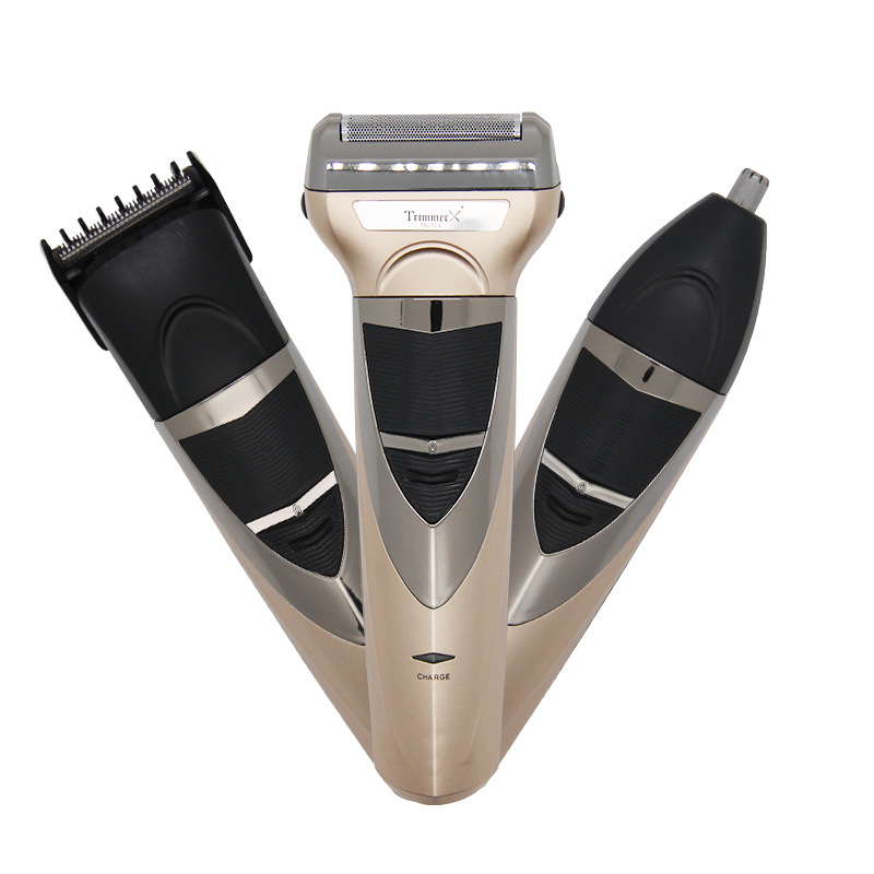 Three in one electric razor reciprocating new electric push shear barber nose hair device