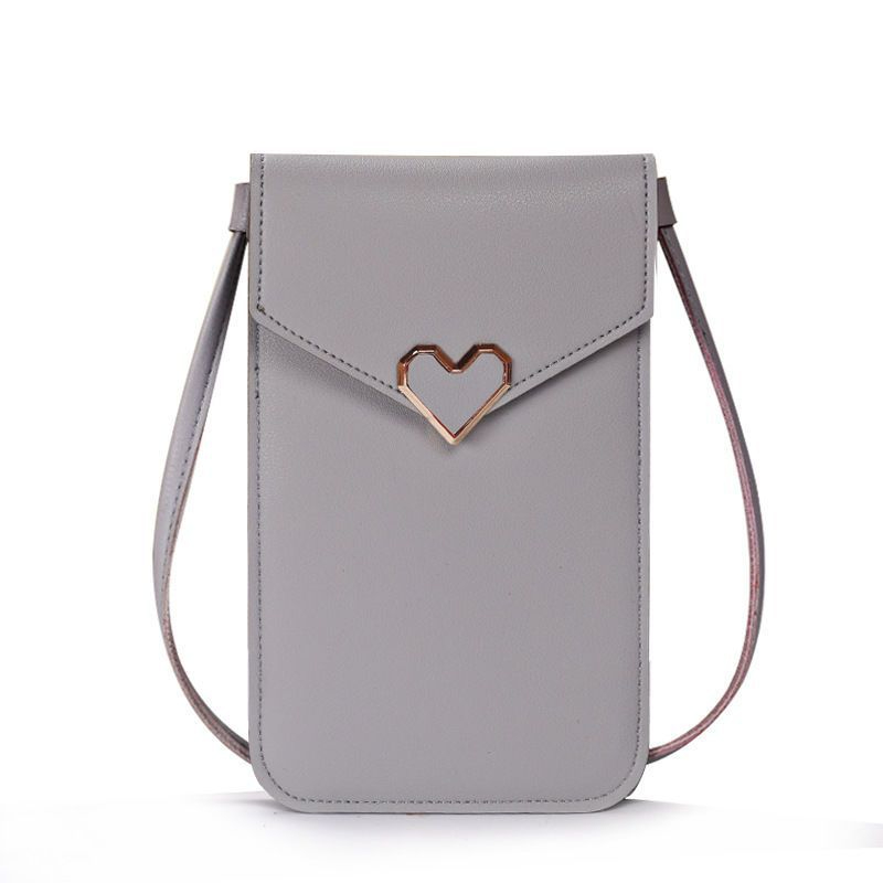 Women's black blue gray small bags CRRshop free shipping female new fashion trend Mobile Phone Bag Women's Fashion Mini Versatile Student Crossbody Bag Women's Bag Cover Lightweight Dual Purpose Mobile Phone Case ladies leather latch vertical square shape bag