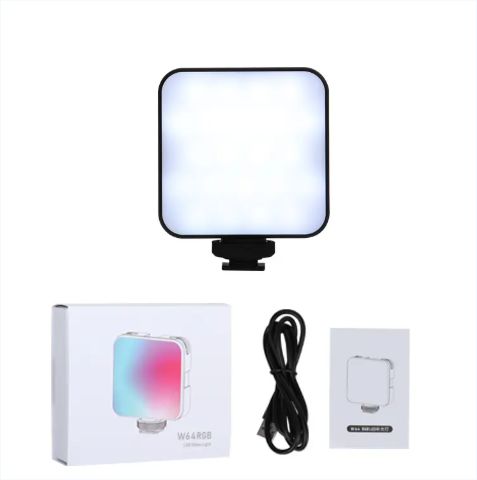RGB LED Video Lights with clip Photography Selfie- Camera flashlights photo