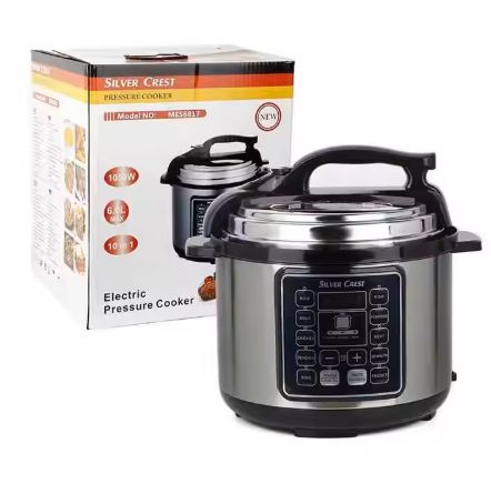 6L Multifunctional Electric Pressure Cooker Digital LED Display Non-Stick Coated Inner Pot Commercial Rice Cooking 10 IN 1 1050W - MES6817