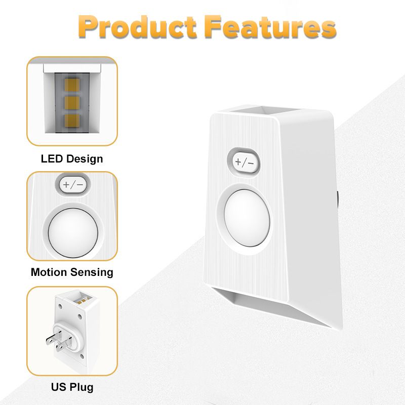 . 2026 New Smart Motion Sensor Night Light, built-in high-precision human body induction sensor, realizing automatic turn on when people come and auto turn off when people leave. No manual operation required, intelligent and energy-saving. Adopts soft eye-friendly LED light source