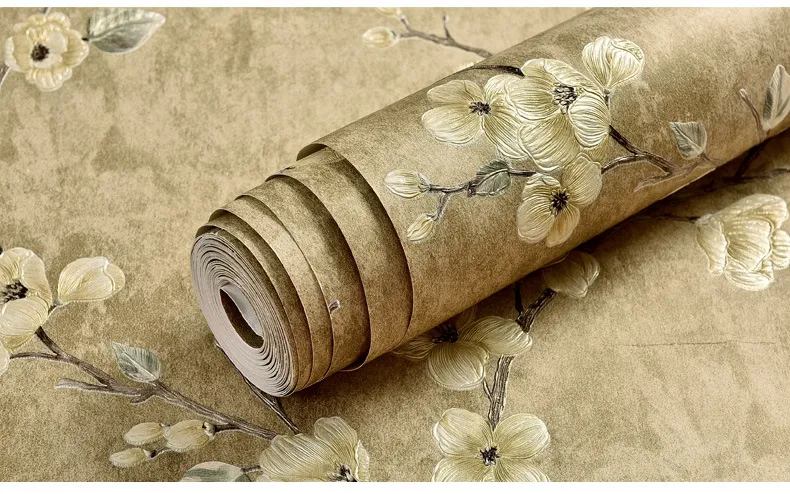 Green 3d Floral Embossed Wallpaper Living Room Bedroom Home Decor Wall Paper Roll Wedding Room Wall Covering Solid Flower Murals