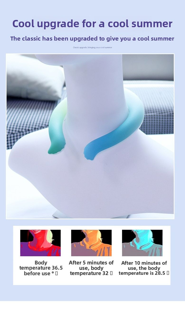 Summer product new upgrade  hot-selling gradual change neck ice ring unisex ice collar cooling ring