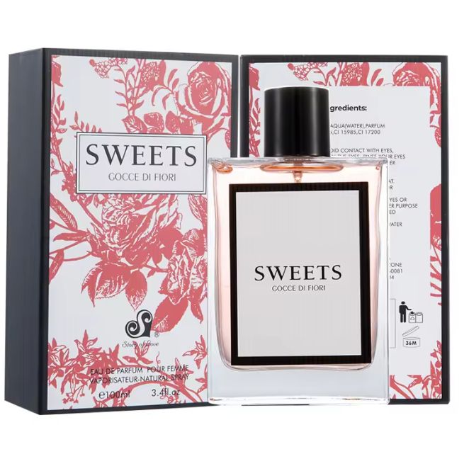 SWEETS GOCCE DI FIORI 100ml Fragrance Perfume with Luxury Designed Packing For Women Perfume
