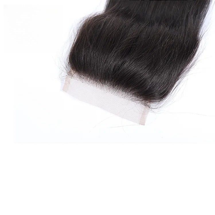 Factory Direct Hair Vendors Lace Frontal Closure 100% Human Hair 4x4 transparent Lace Closure 100% human hair 4x4 three part virgin cuticle aligned hair frontal lace closure with bundles natural straight toupee human hair women