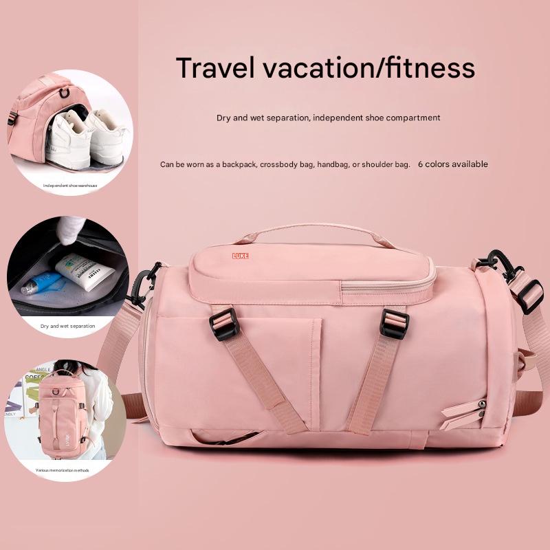 3-Way Gym Bag for Women, Multi-use Backpack Crossbody Handbag, Outdoor Casual Sports Bag, Yoga Swimming Travel Bag
