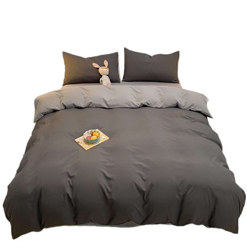 1.5 CM Queen Comforter Set Gray 4 Pieces Bed in a Bag Gray Comforters Queen Size Bed Set Bedding Sets Queen with All Season Stitch Quilted Comforter, Flat Sheet, Fitted Sheet, Pillowcases
