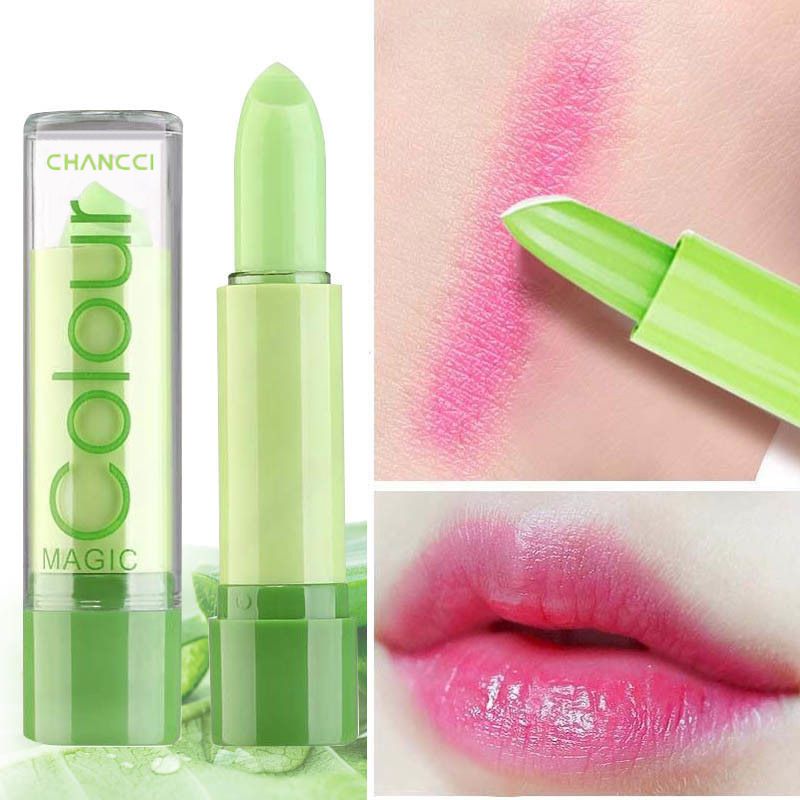 WGB1031 1 Pcs Aloe Vera Magic Lip Balm Temperature Color Change Nutritious Natural Moisture Lipstick Safe Ingredients Long Lasting