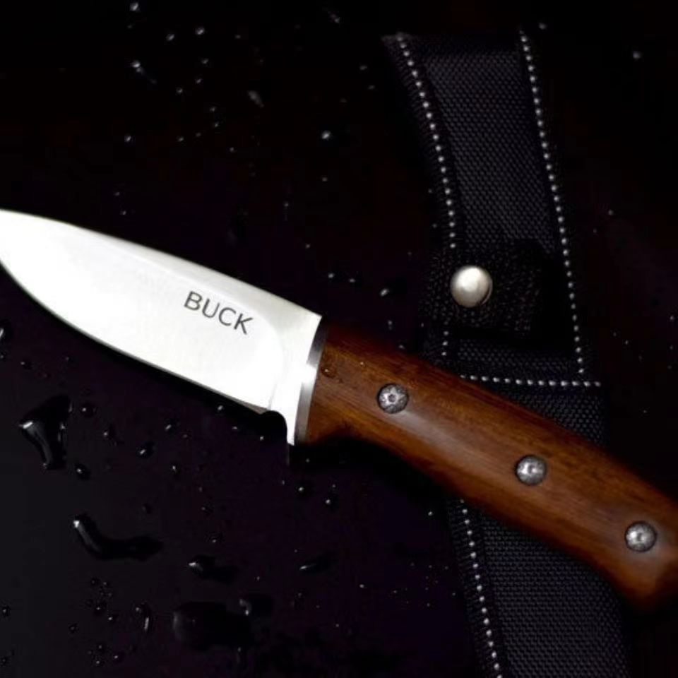 Buck Warrior's Knife Portable Diving Straight Knife Wilderness Survival Small Knife Tactical Swiss Army Knife