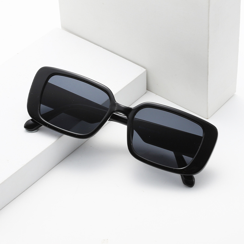 439 New Sunglasses Adult Fashion Full-Frame Sunglasses Female Round Face Small Box Anti-Blue Light Candy Color Glasses
