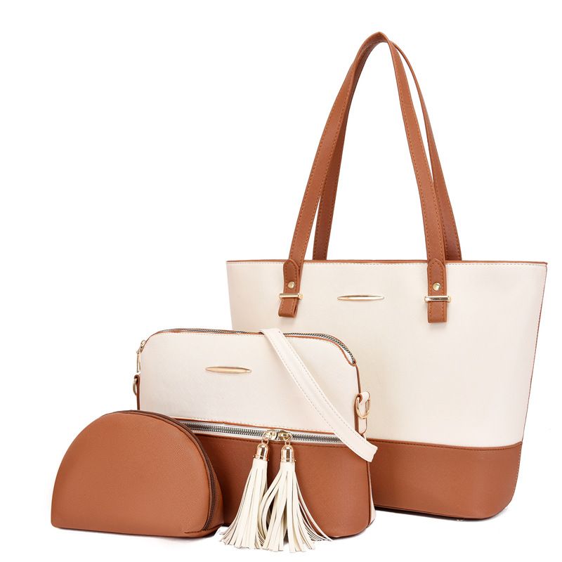 New fresh and sweet three-piece set bag large capacity single shoulder crossbody handbag 020-955