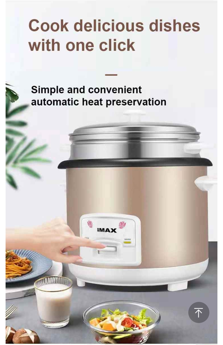 iMAX 1.8LTRS MULTIPURPOSE RICE COOKER – GOLD R21001S