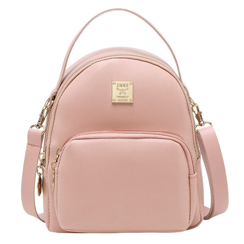 #221 women's multifunctional backpack mini candy color backpack PU leather girl backpack