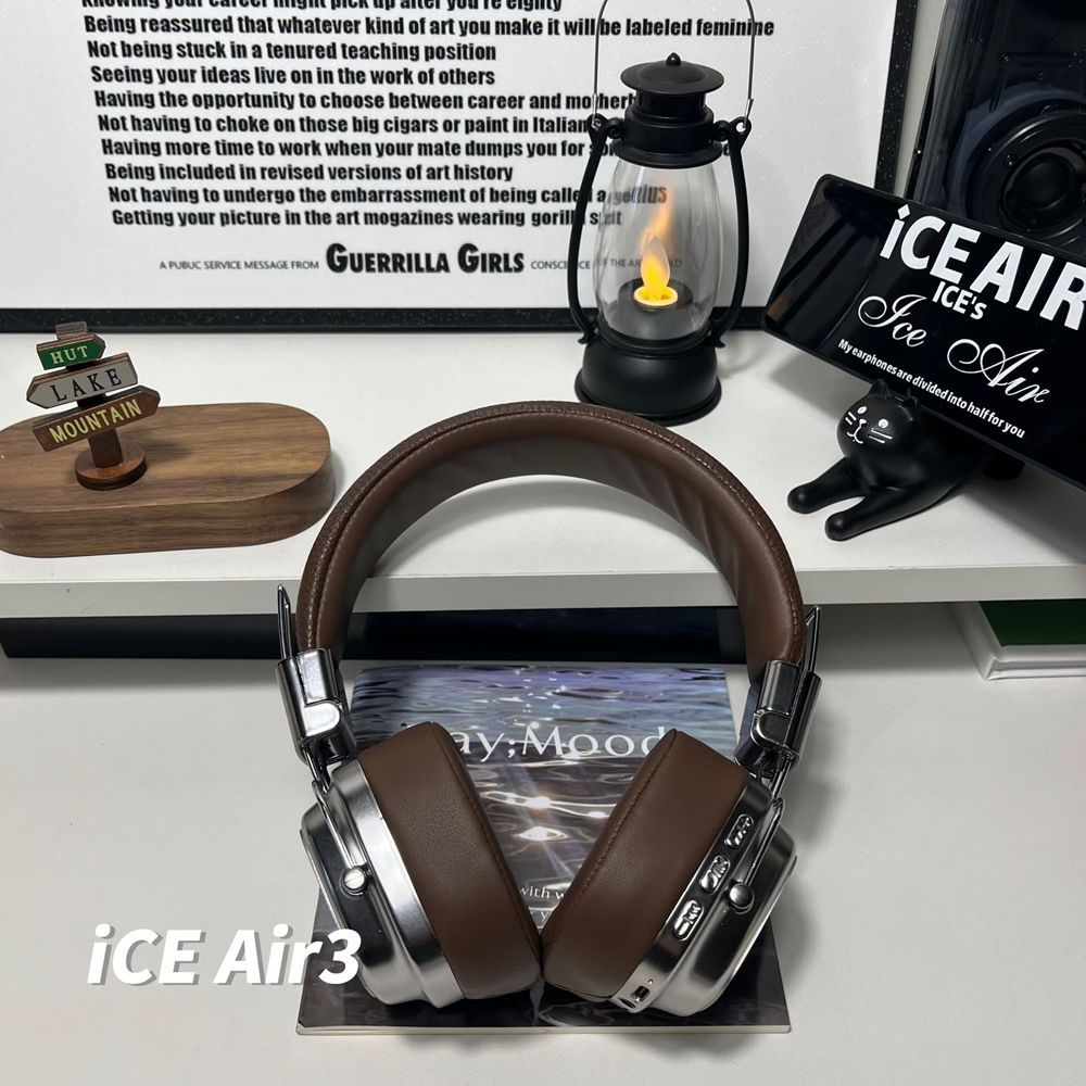 Bone Conduction Headset Motorbike Motorcycle Headset Wireless Helmet Headphones with FM Radio Microphone Stick MicroBrown