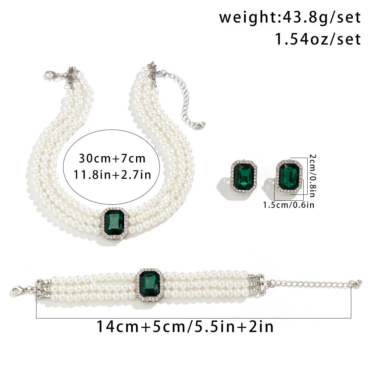 Light luxury high-end pearl necklace set, Christmas gift, friend gift