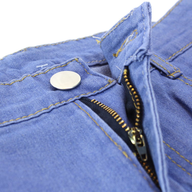 Women's N017 Casual Stylish Butt-Lifting Stretch Ripped Denim Bermuda Shorts