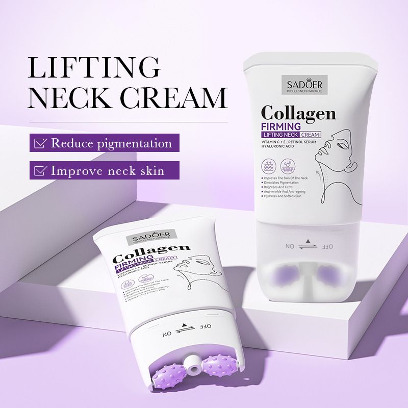 Collagen Neck Cream 110ml SADOER Roller Lift Neck Cream