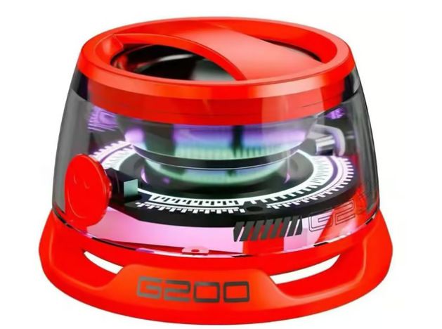 Edifier G200 Magnetic Bluetooth Speaker - Gift Ideas - Multifunctional Cell Phone Stand Wireless Speaker with Strong Magnet for iPhone/Android/Fridge/Workbench/Pole/Car/Bike/Golf Cart & Anything MetalG200 Red