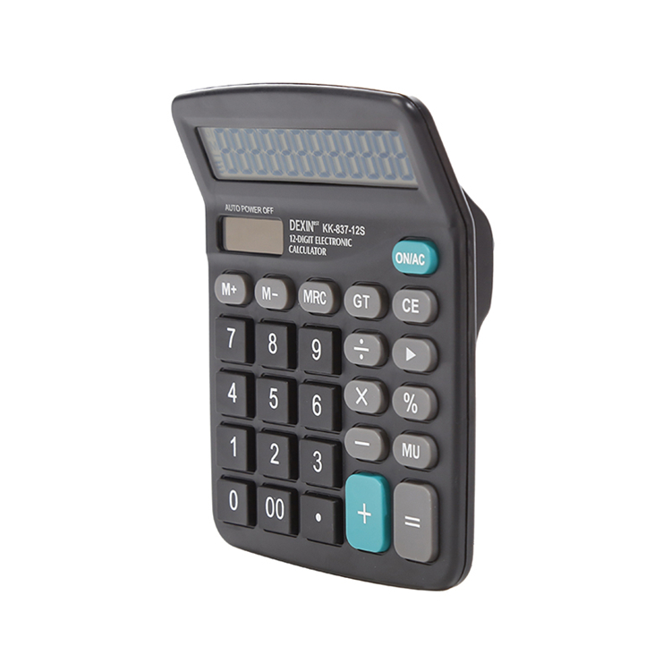 Professional Scientific Calculator LCD Display 12-Digit Solar Office Desktop Calculator Electronic Calculator Multifunction Office Tool
