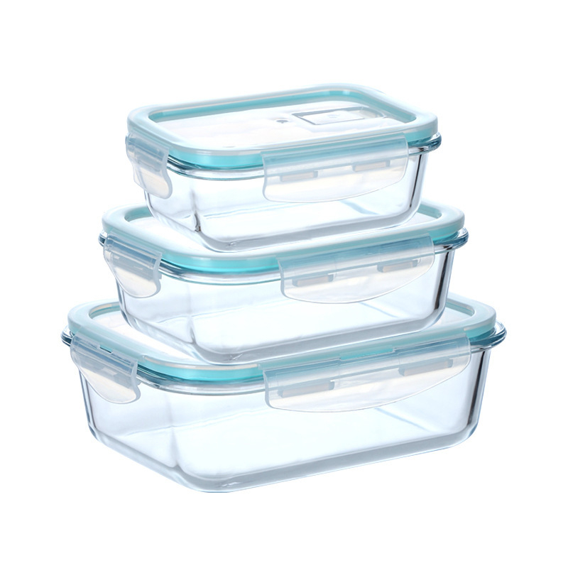 Large Glass Food Storage Containers with Snap Lock Lids for Leftovers - Safe for Microwave, Oven, Dishwasher