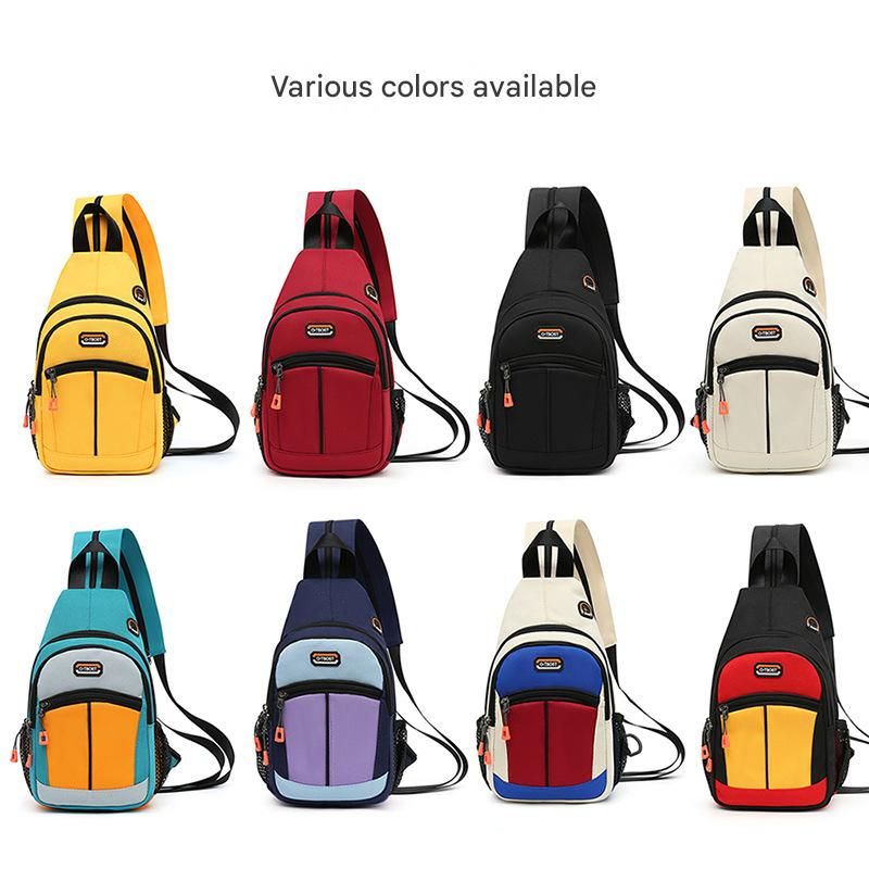 Unisex Casual Versatile Chest Bag Multifunctional Crossbody Sling Bag Convertible Single Shoulder & Double Shoulder Backpack for Daily Shopping Sports Travel Students