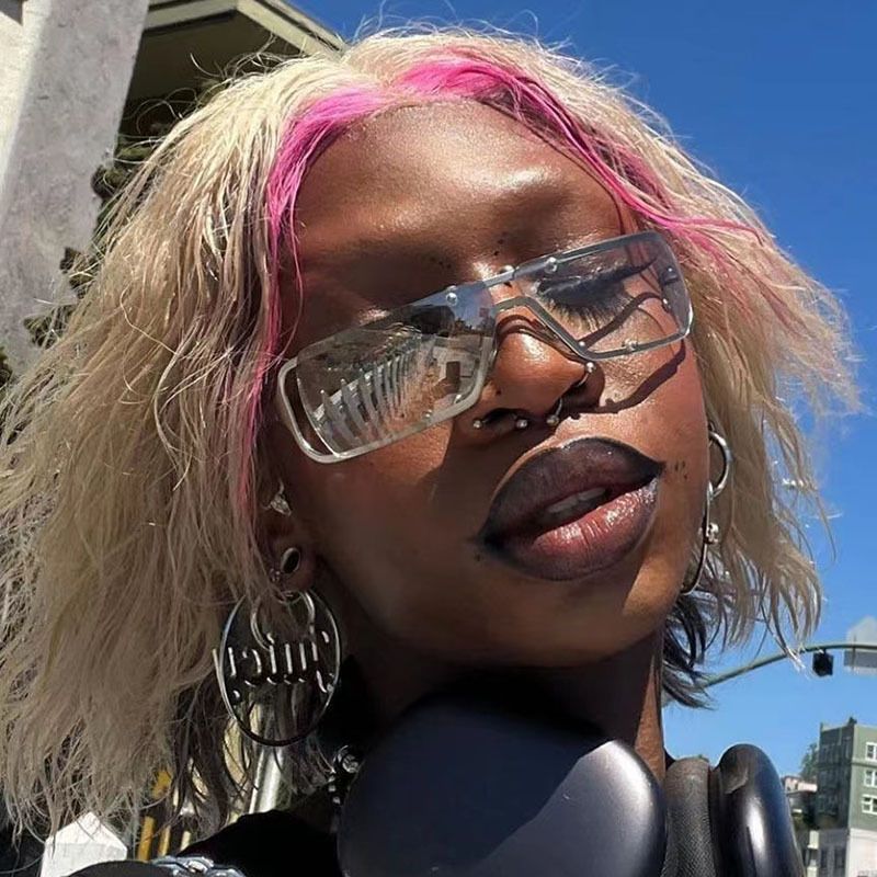 3552 Women's New Retro Punk Metal Sunglasses, Sun Protection Sunglasses