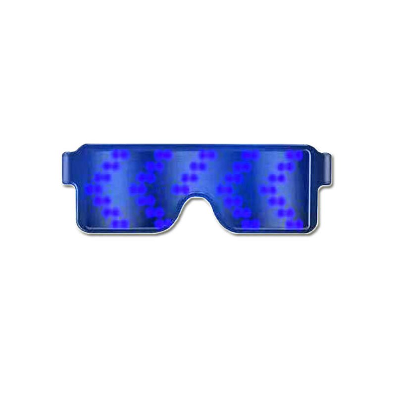 AUNONT LED glasses Customizable Bluetooth LED Glasses for Raves, Festivals, Fun, Parties, Sports, Birthday, Costumes, EDM, Flashing - Display Messages, Animation, Drawings