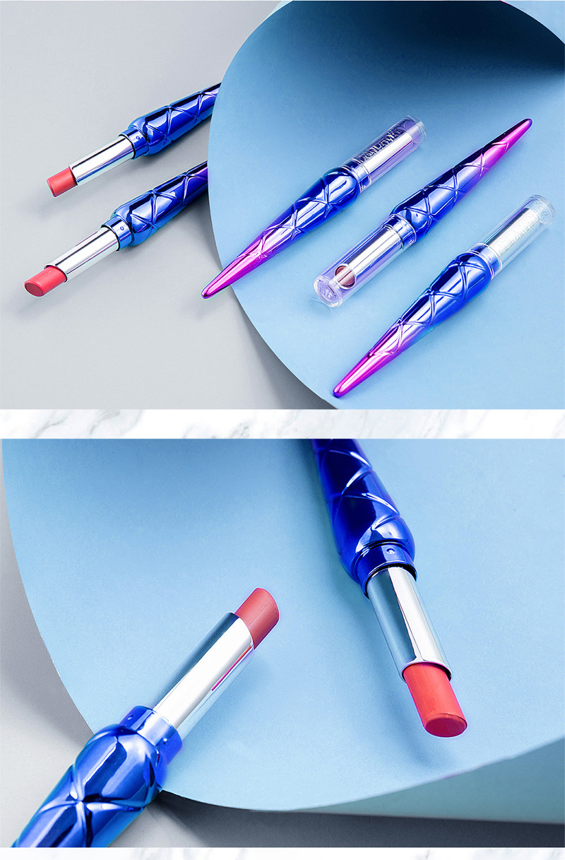 H1032 HANDAIYAN Cigarette Tube Lipstick Pen Mermaid Lipstick Lipstick Natural Vitamin E Matte Lipstick Long Lasting Color