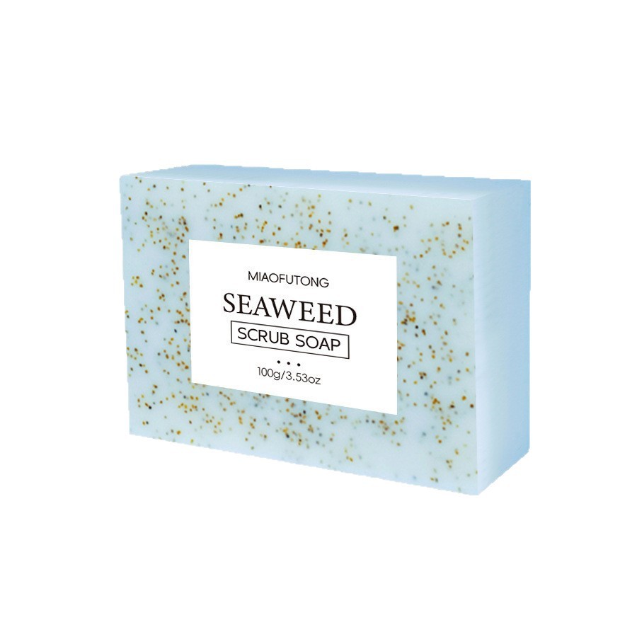 3pcs Natural Exfoliating Scrub Soap Bars, 100g Random Assorted Variants (Seaweed/Sandalwood/Lavender/Coconut/Turmeric Lemon), Gentle Cleansing & Exfoliating Body Soap, Deep Clean, Skin Smoothing, Daily Bath Bar Soap for Men & Women

