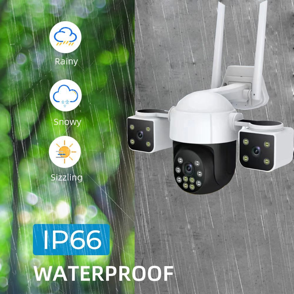2K Security Camera Indoor-360 Cameras for Home Security and One-Tap Call, Elderly/Cat/Baby/Nanny, Motion Alert, Intelligent Tracking, 2.4GHz WiFi Only, Work with Alexa/Google Home