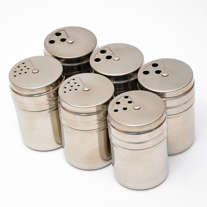 1Pcs Outdoor picnic Stainless Steel Season Bottle Grill pot salt and pepper shakers spice jar condiment container storage