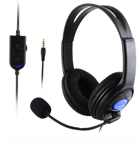 P4-890 Stereo Wired Gaming Headsets Deep Bass Headphones 3.5mm Foldable Portable Headphones with Mic for PS4 PC Laptop
