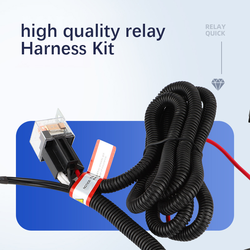 12v24v automobile snail horn refitting harness to avoid damage automobile relay harness