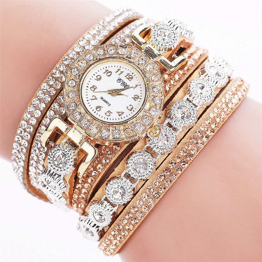 Women Watches Luxury Personalized Multi-Color Key Pendant Diamond Bracelet Watch Digital Watch